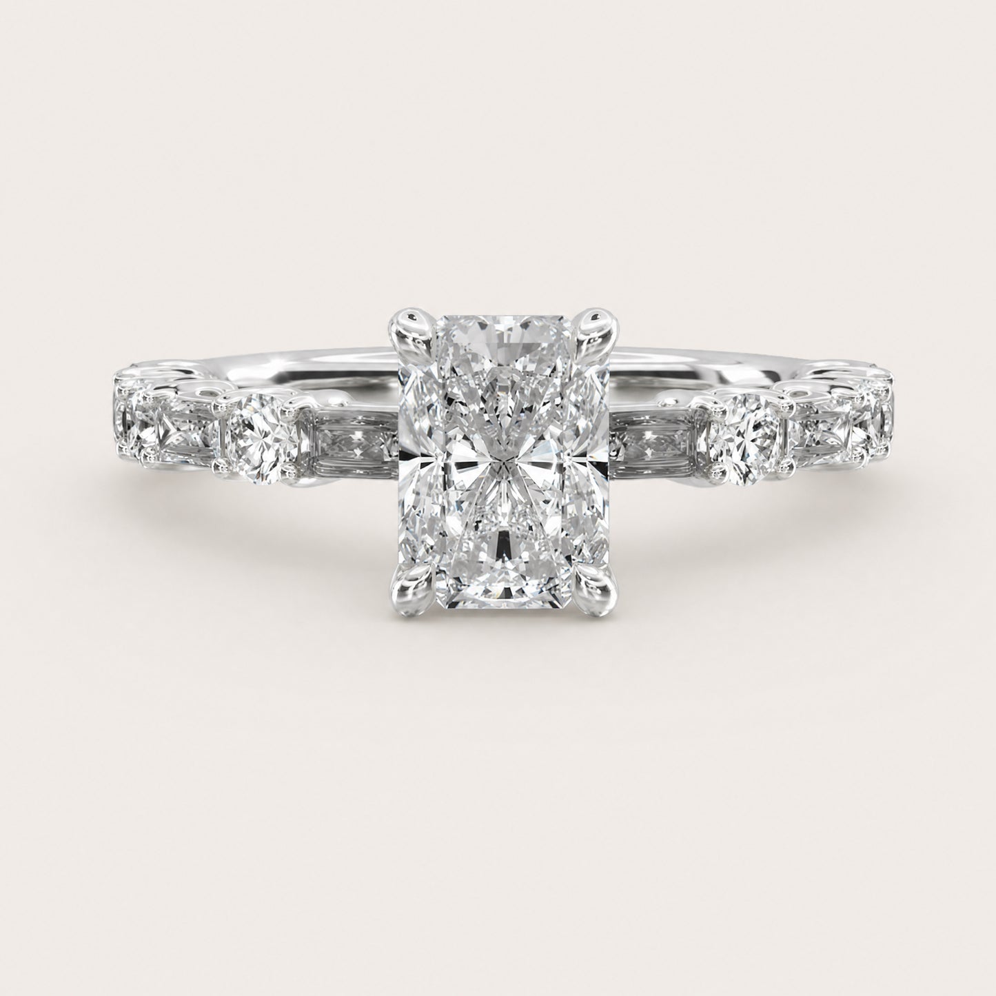 Montez Alternating Baguette 4-Prong – radiant