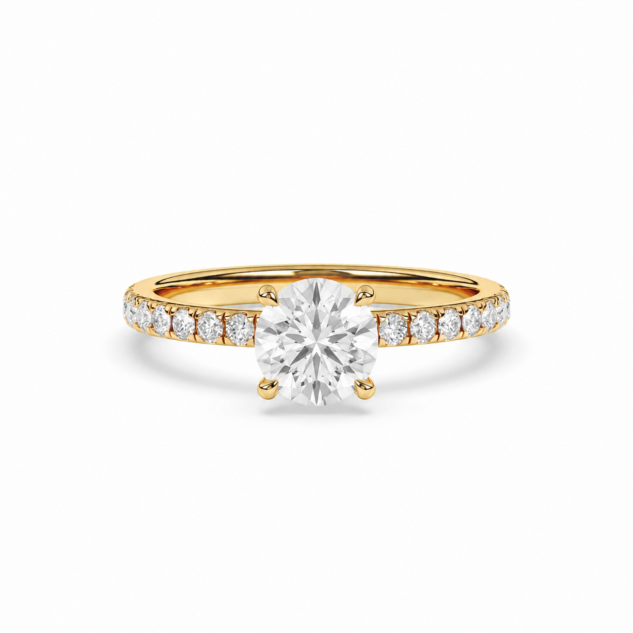 French Pavé – 4 Prong (New)