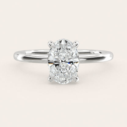 Montez Solitaire – Hidden Halo – oval