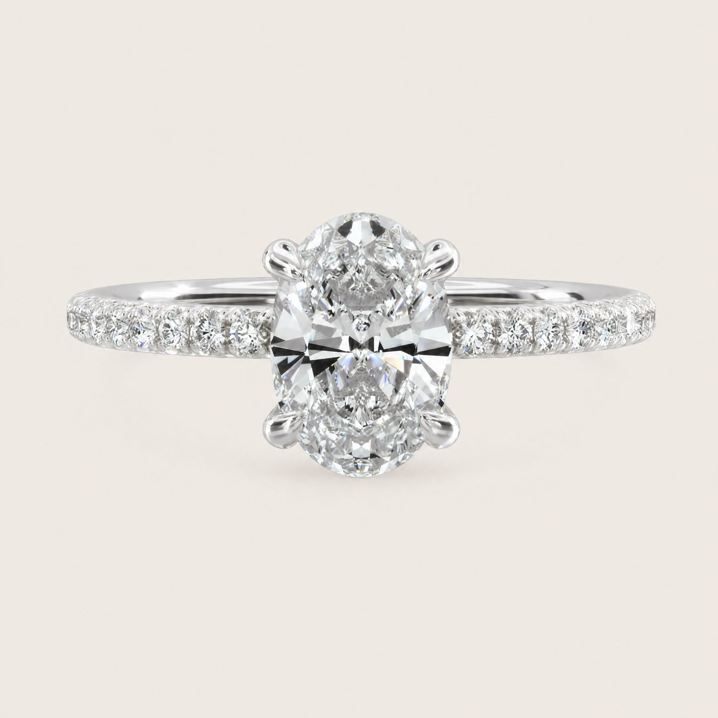 Montez French Pavé Classic Basket – oval