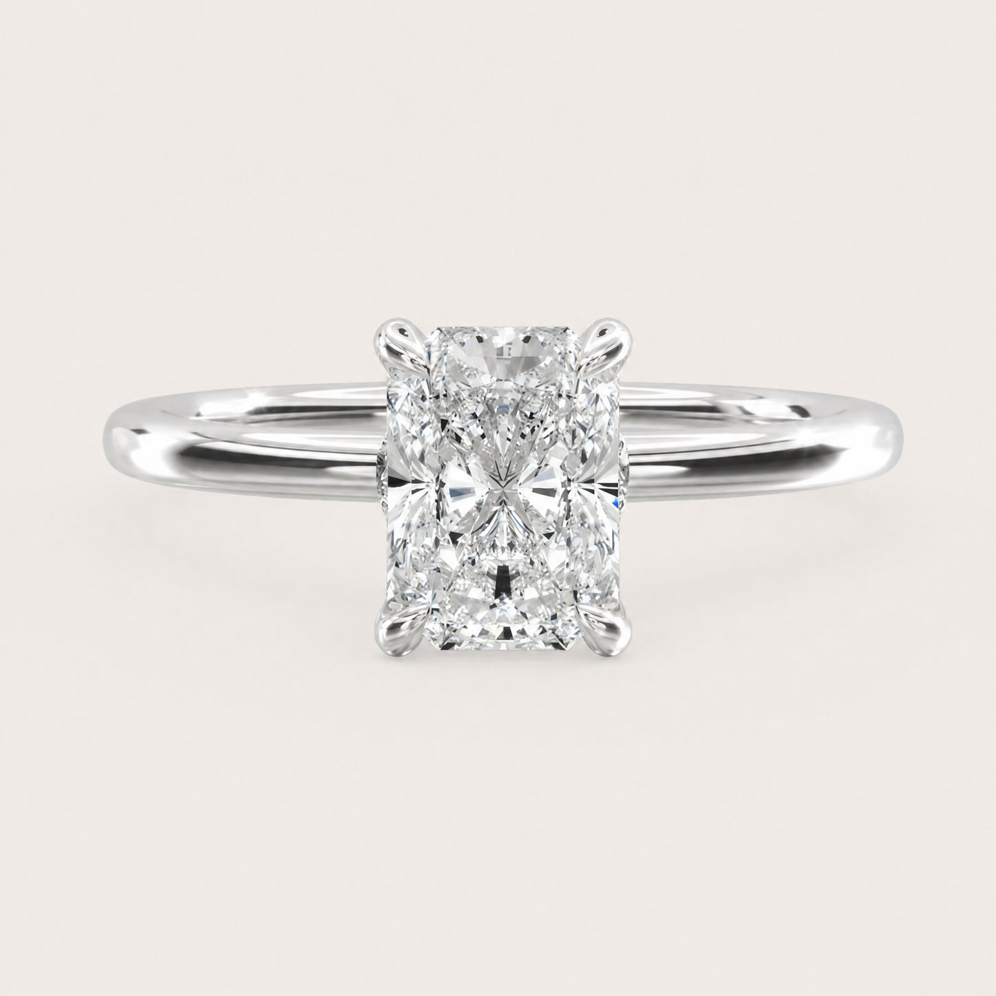 Montez Solitaire – Hidden Halo – radiant
