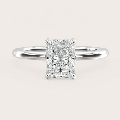 Montez Solitaire – Hidden Halo – radiant