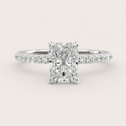 Montez French Pavé 4-Prong – radiant